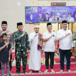 Bupati Aep Bershalawat Bersama Forkopimda di Mesjid Al Badar Yonif PR 305/Tengkorak