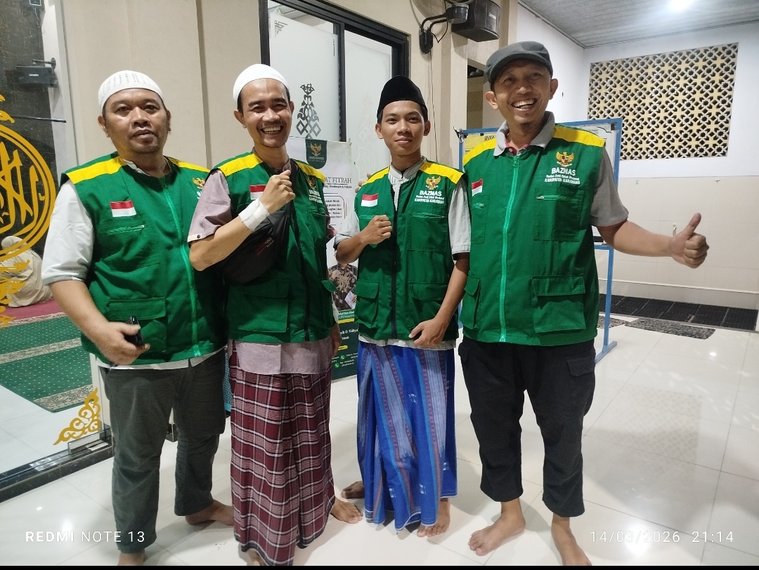 Baznas Karawang Bersama UPZ DKM Nurul Iman Perum Bintang Alam, Kumpulkan Zakat. Penyaluran dijadwalkan Senin