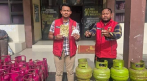 Pengoplos Gas Elpiji Subsidi di Ruko Perumahan Graha Bengle Ditangkap Polisi