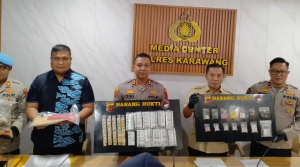 Polres Karawang Ungkap 31 Kasus Sita 1.4 KG Sabu dan Amankan 41 Tersangka