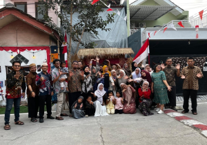 Semarak HUT RI, Warga Gang MHMC Hiasi Lingkungan dengan Nuansa Budaya Tradisional