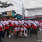 Gerak Jalan Sehat Kemerdekaan Desa Telukjambe Meriah, Warga Antusias Ikuti Rute Keliling Desa